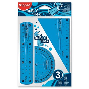 Set Geometria Maped Twist`n Flexible X3 Piezas X 15 Cm