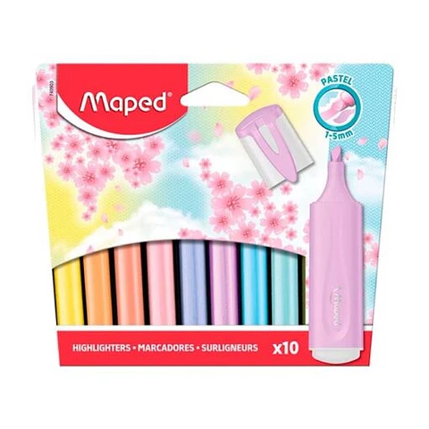 Resaltador Maped Pastel Blister X10u