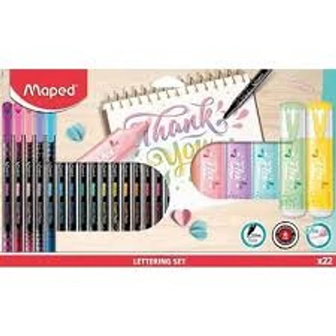Set Lettering Maped X22 Piezas
