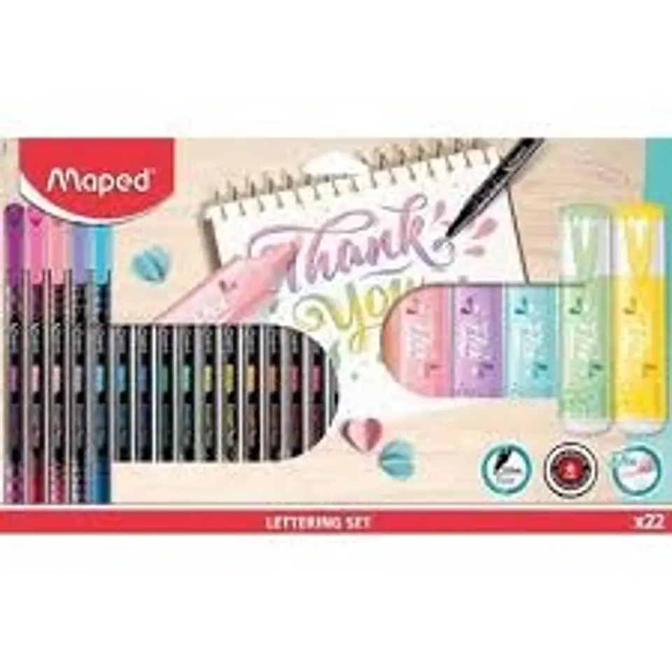 Set Lettering Maped X22 Piezas 1