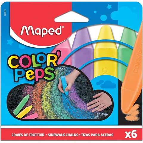 Tizas Maped Para Aceras Estuche X6