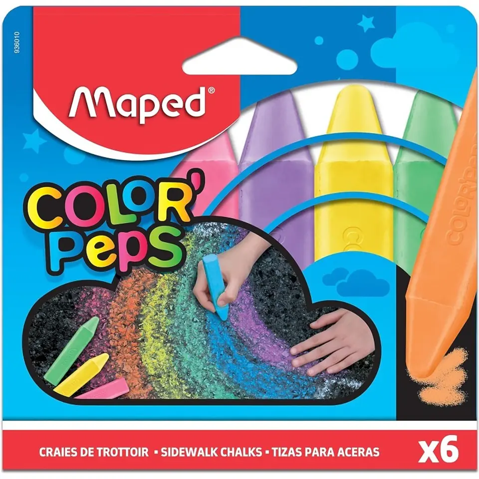 Tizas Maped Para Aceras Estuche X6 1