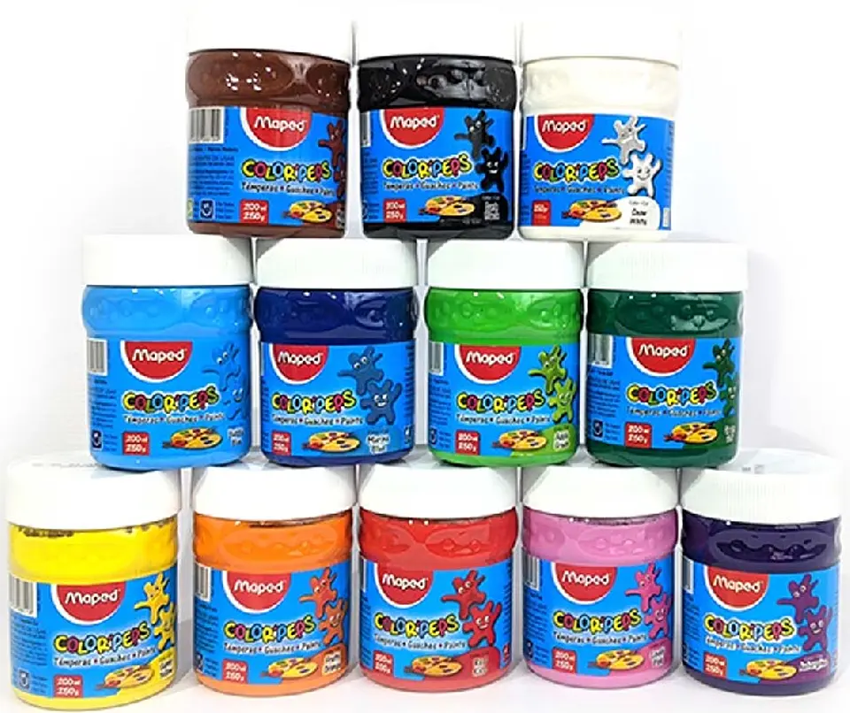 Tempera Maped Pote X 250g. V/colores 1