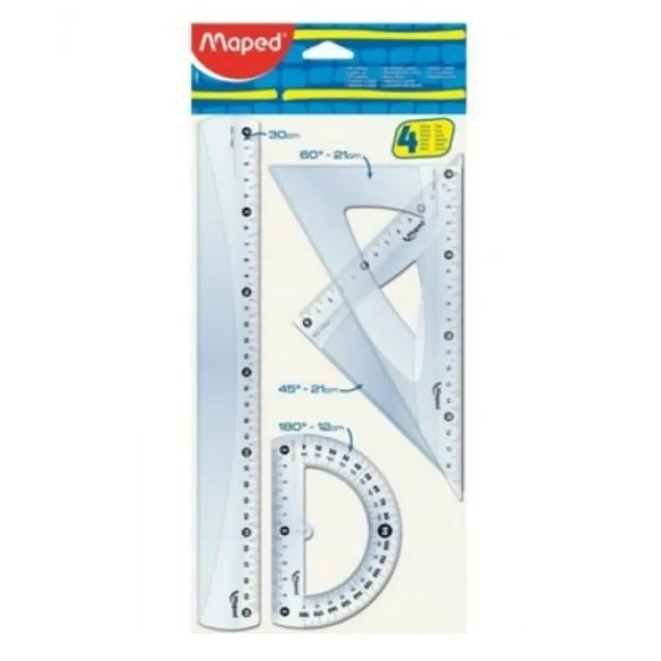 Set Geometria Maped Essential 30 Cm Bolsa X 4u. 1