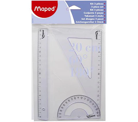 Set Geometria Maped Blister X 3 Piezas Eco