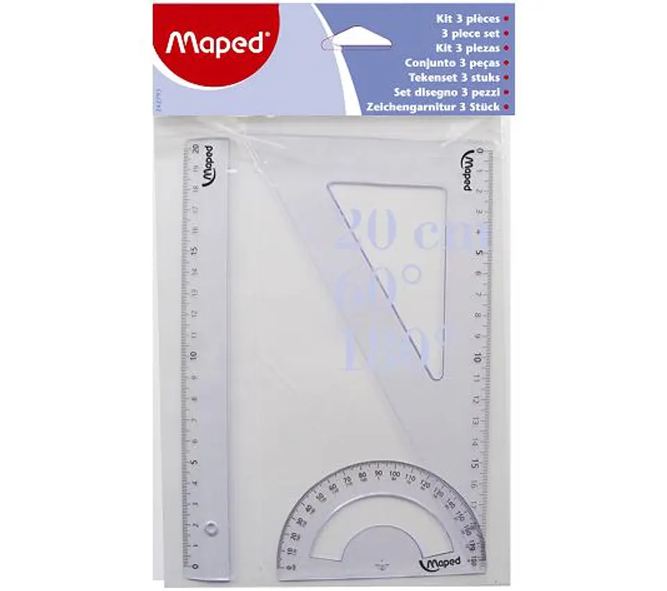 Set Geometria Maped Blister X 3 Piezas Eco 1