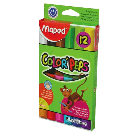 Plastilina Maped Color Peps X 12 Surtida