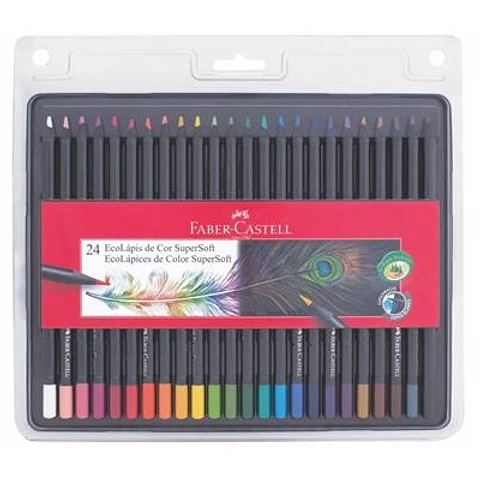 Lapiz Color Faber Castell Super Soft X24u. Largos
