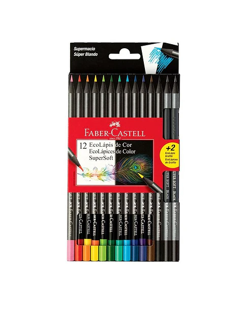 Lapiz Color Faber Castell Super Soft X12u. Largos