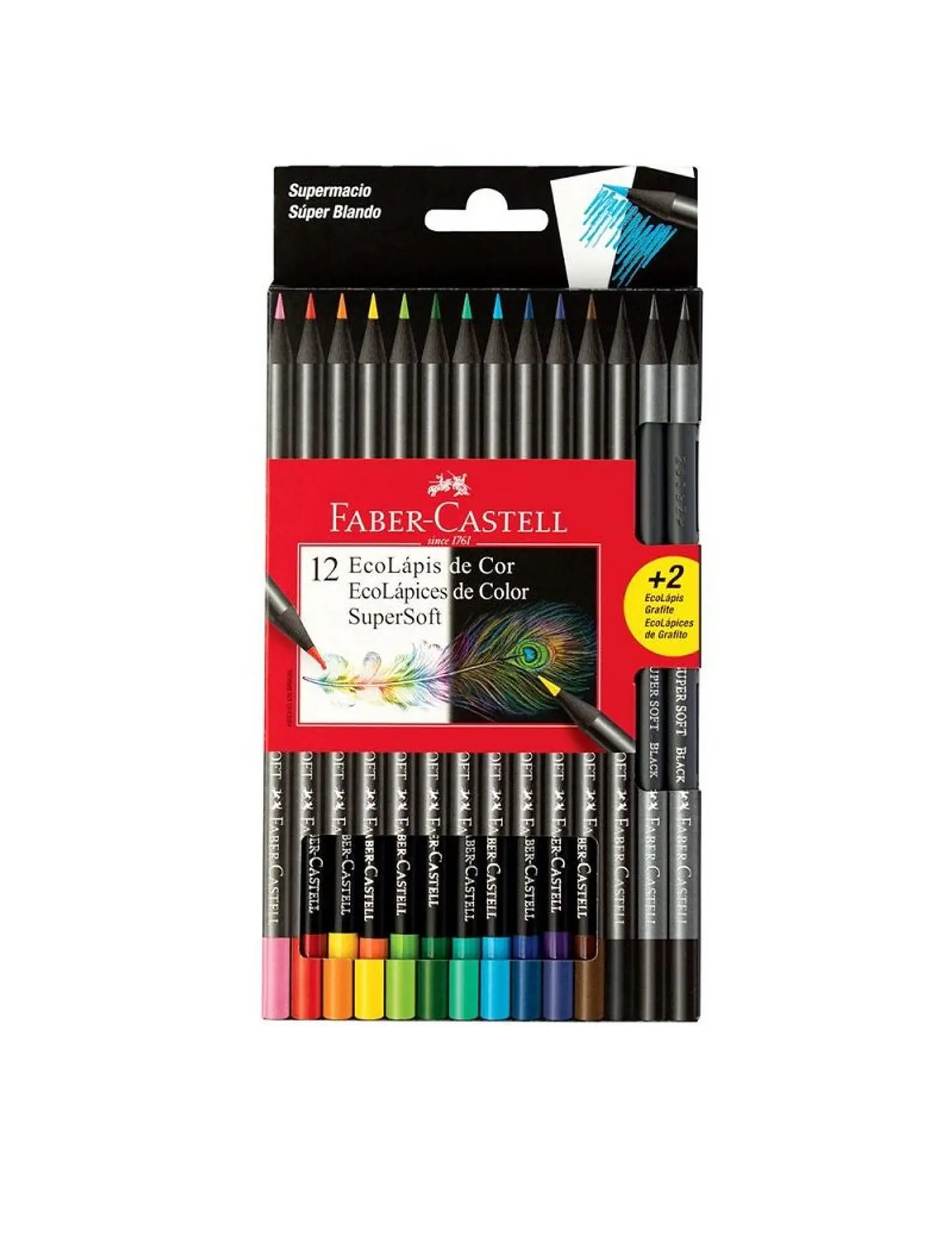 Lapiz Color Faber Castell Super Soft X12u. Largos 1