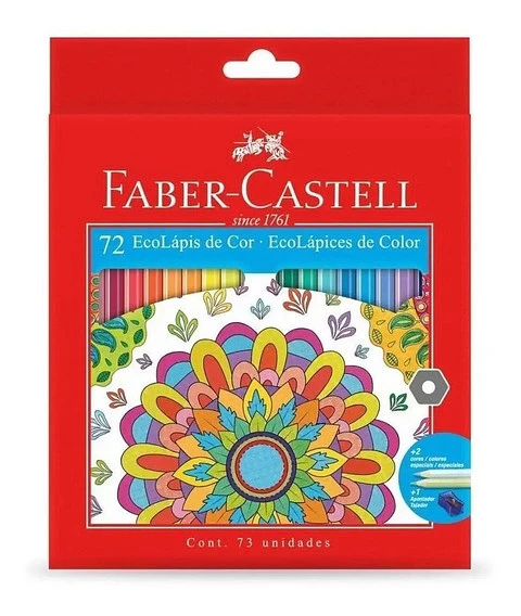 Lapiz Color Faber Castell Ecolapiz X72u.