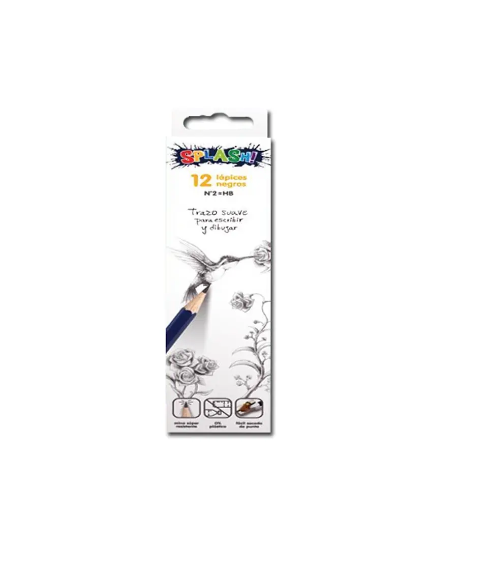 Lapiz Grafito Splash N°2 Hb X12u. 1