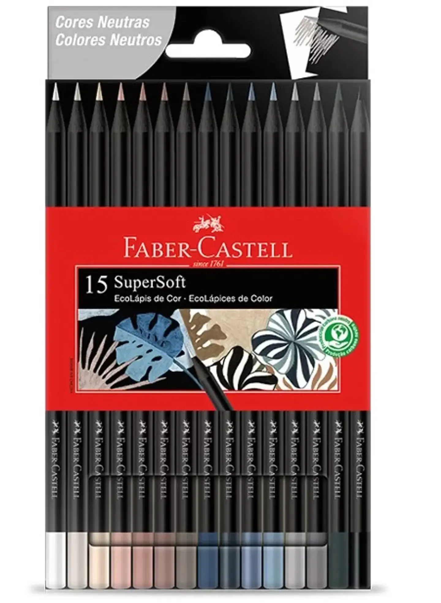 Lapiz Color Faber Supersoft X15u Colores Neutros 1