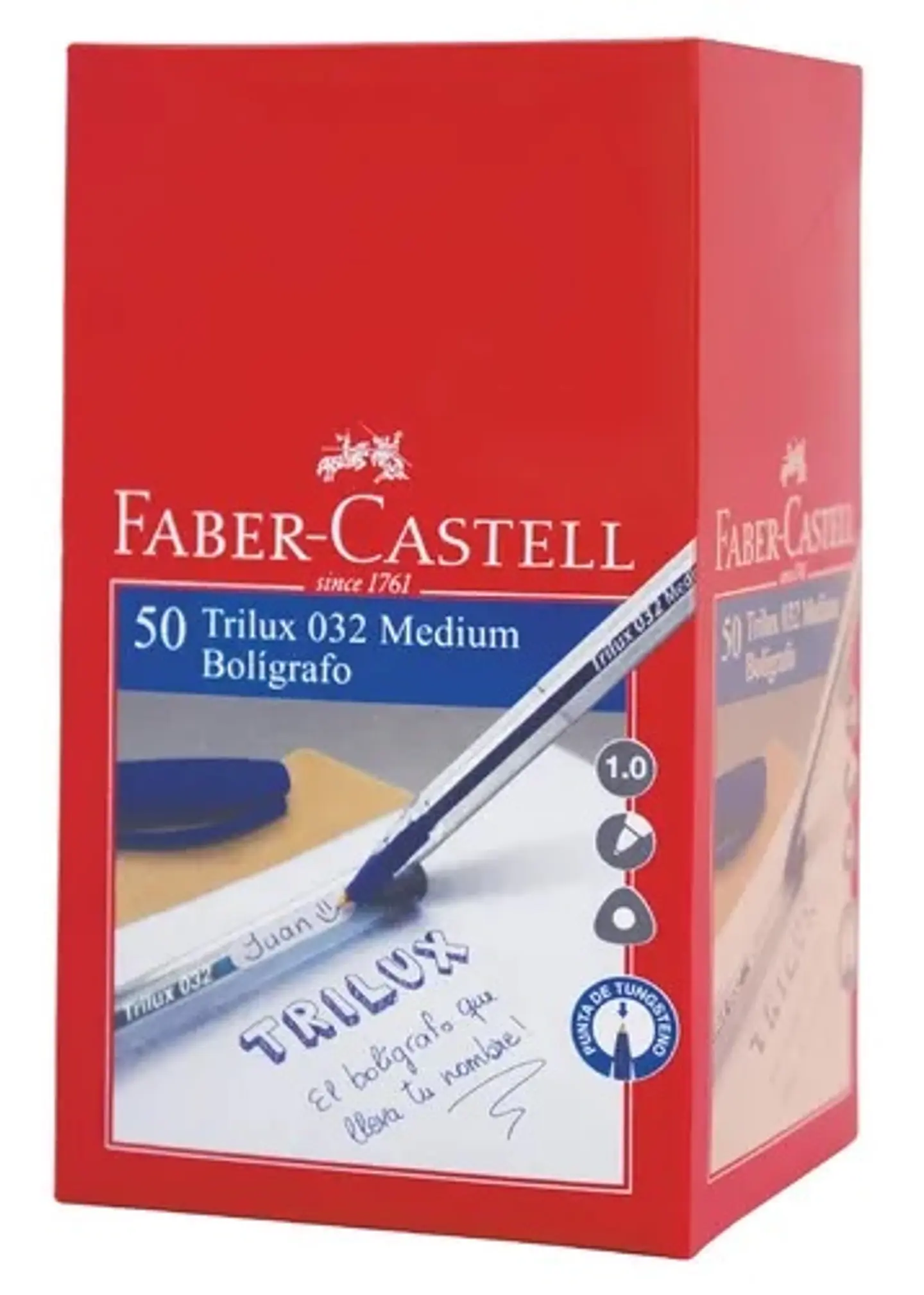 Boligrafo Faber Trilux 032 X50 U. Cristal 5