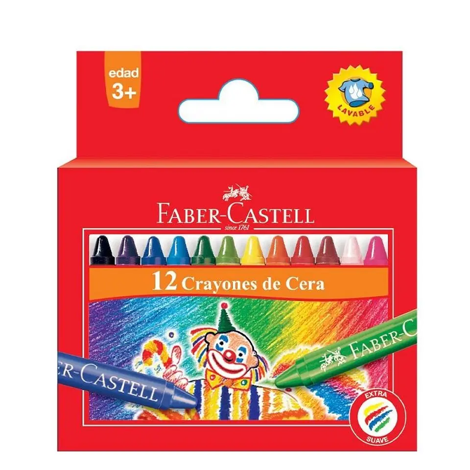Crayones Faber Castell X12 De Cera 1