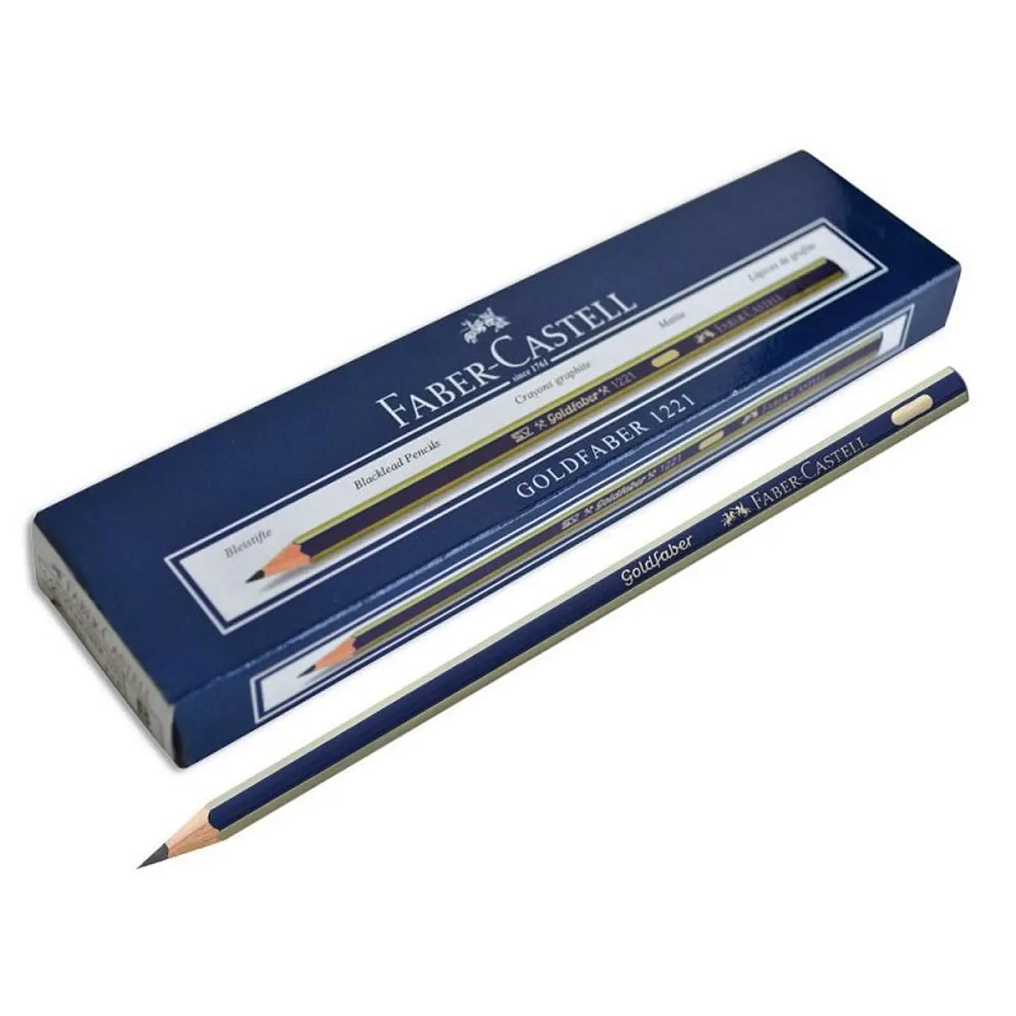 Lapiz Grafito Faber Castell Goldfaber 1221 x12 1