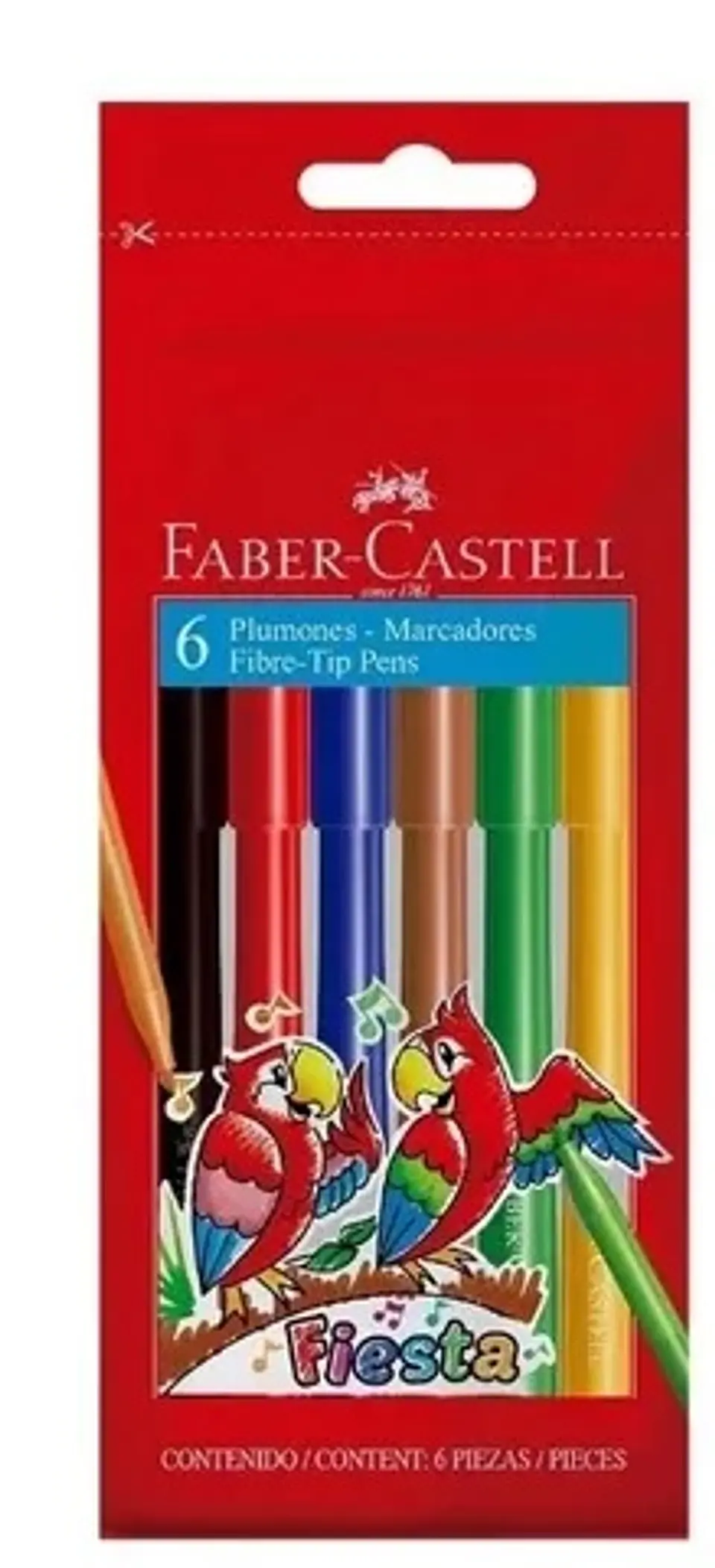 Marcador Faber Castell Fiesta Est/carton X6 1