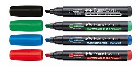 Marcador Permanente Faber 54e P/chata