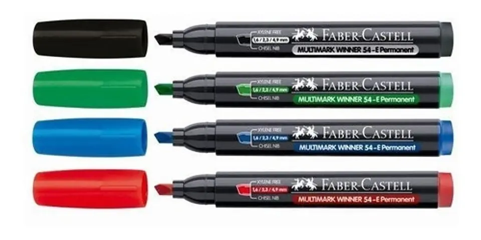 Marcador Permanente Faber 54e P/chata 1