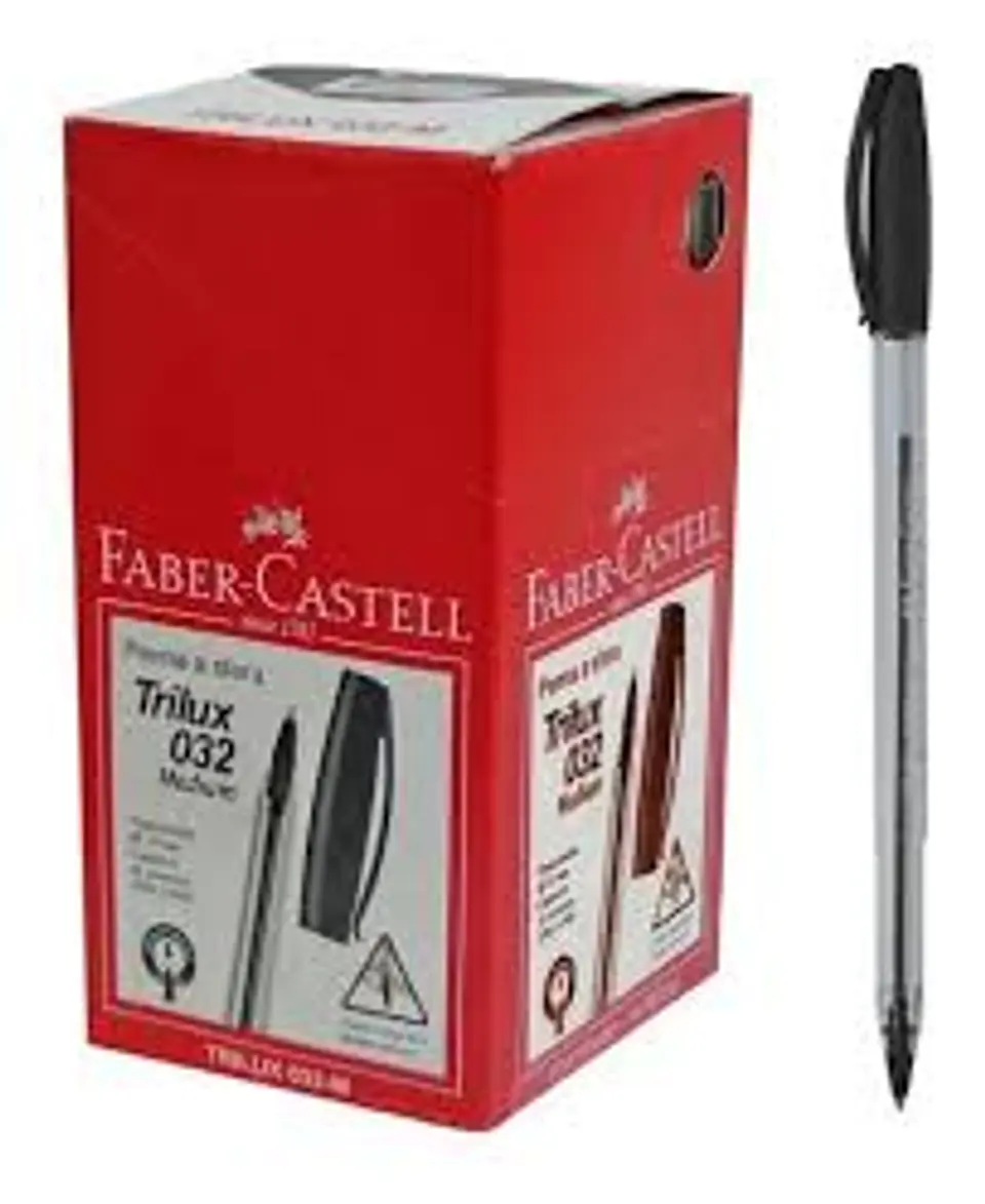 Boligrafo Faber Trilux 032 X50 U. Cristal 2