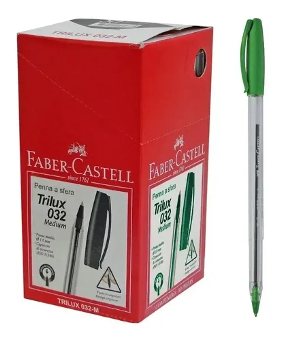 Boligrafo Faber Trilux 032 X50 U. Cristal 4