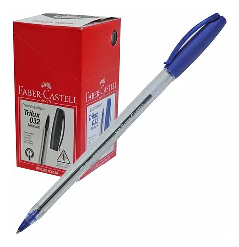 Boligrafo Faber Trilux 032 X50 U. Cristal