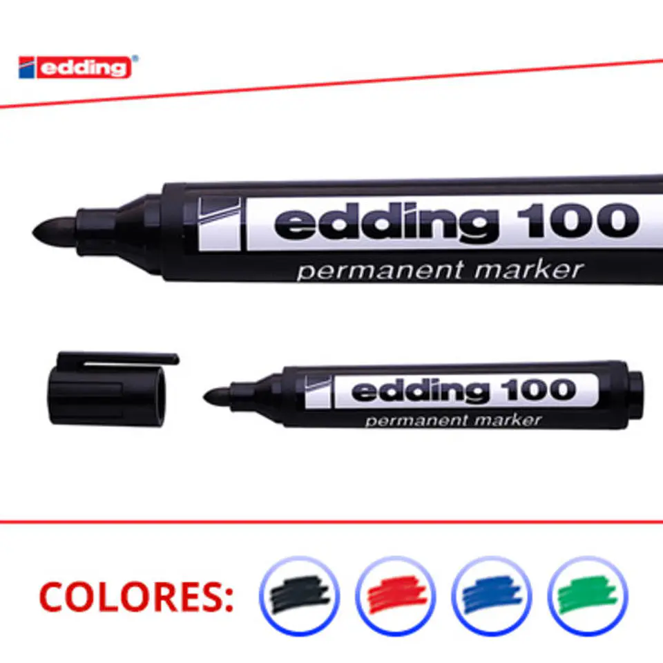 Marcador Edding E100 Permanente 1