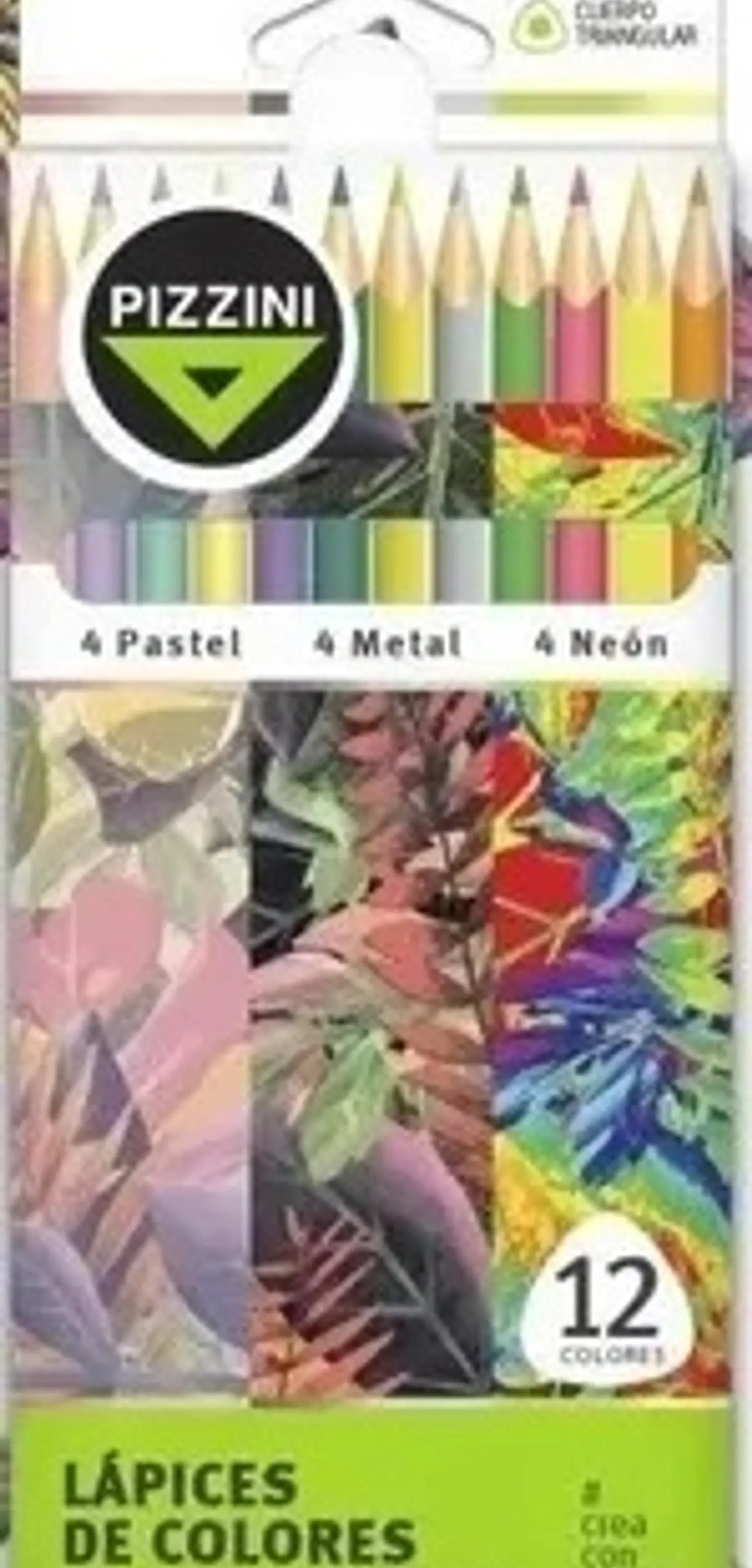 Lapiz De Color Pizzini 4 Neon + 4 Metal + 4 Pastel 1