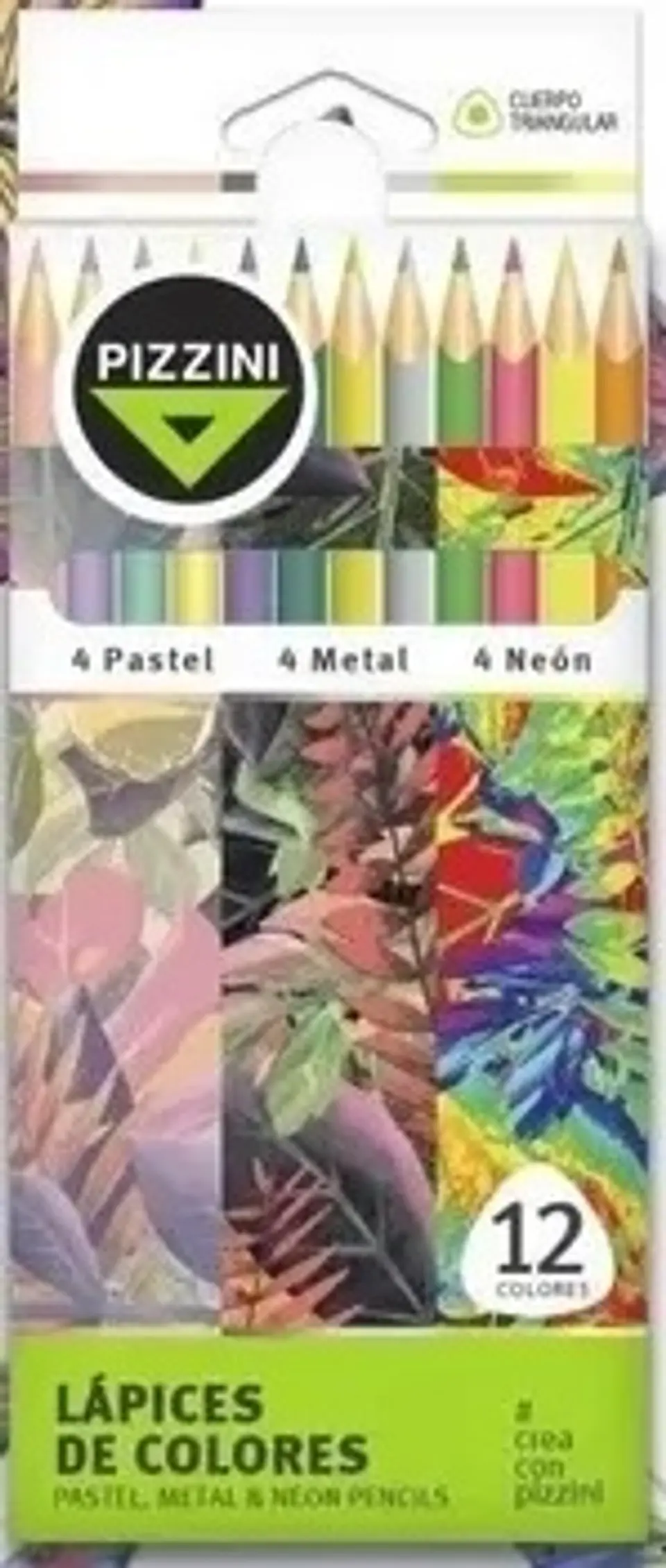 Lapiz De Color Pizzini 4 Neon + 4 Metal + 4 Pastel 1