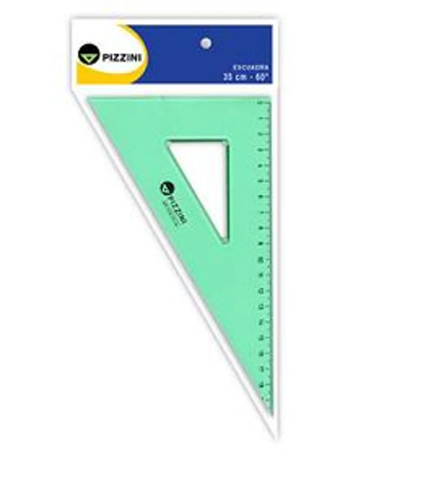 Escuadra Pizzini Estudio Verde Transparente 20cm X 60° 1