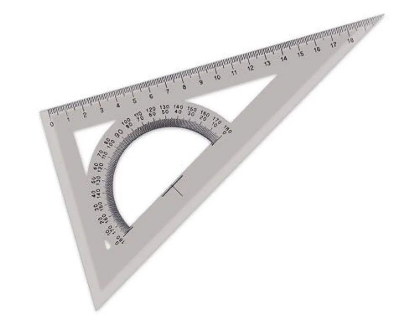 Escuadra Pizzini Escuelita C/transportador 20cm X 60° 1