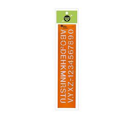 Letrografo Pizzini 17mm Naranja