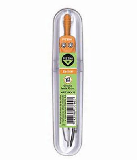 Compas Escolar Metalico Pizzini De 115mm Tubo X 12u.