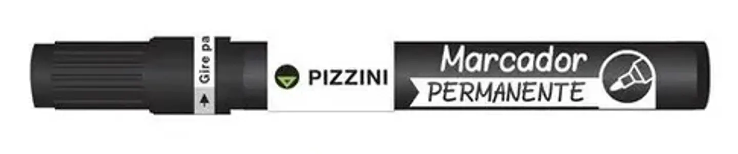 Marcador Permanente Pizzini Pta Bisel V/colores 1