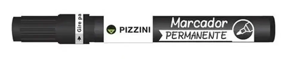 Marcador Permanente Pizzini Pta Bisel V/colores 1