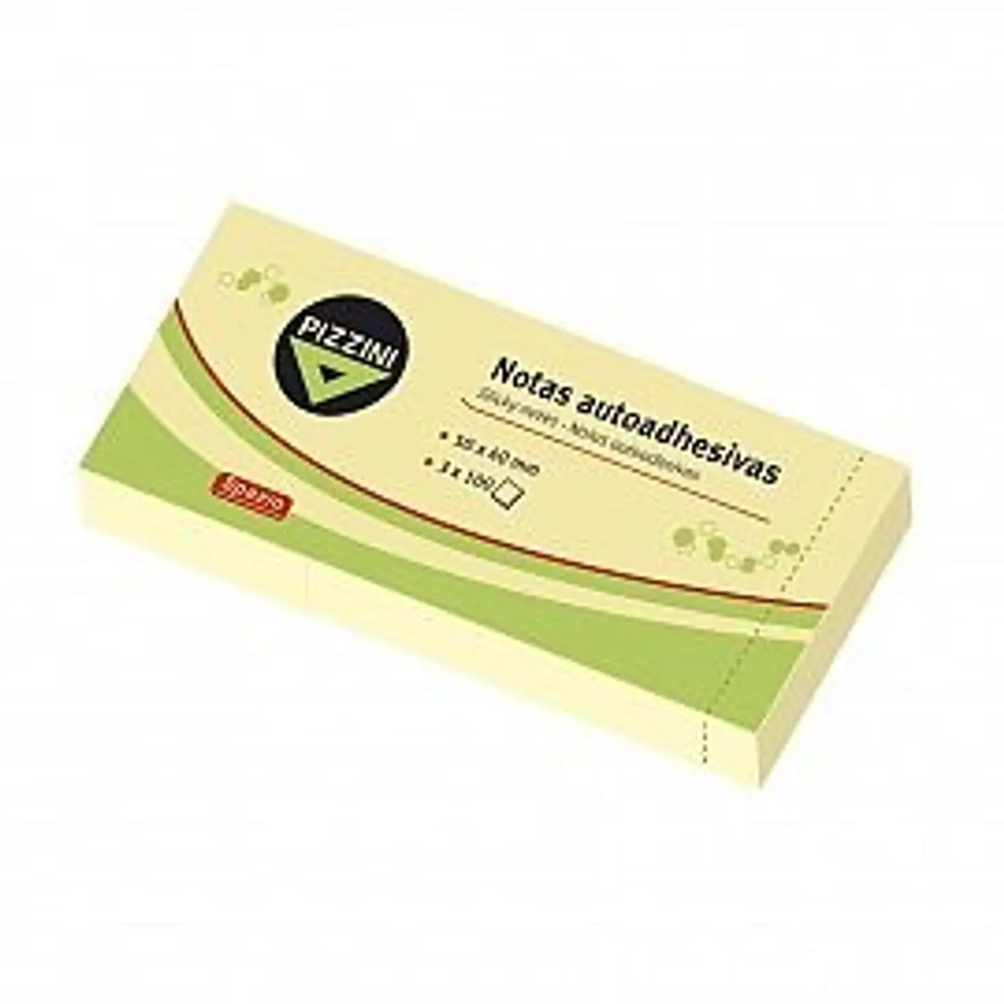 Notas Adhesivas Pizzini 50x40 X 3blocks De 100hjs Amarillas 1
