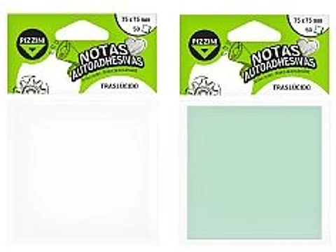 Notas Adhesivas Pizzini 75x75x50 Traslucidas V/colores