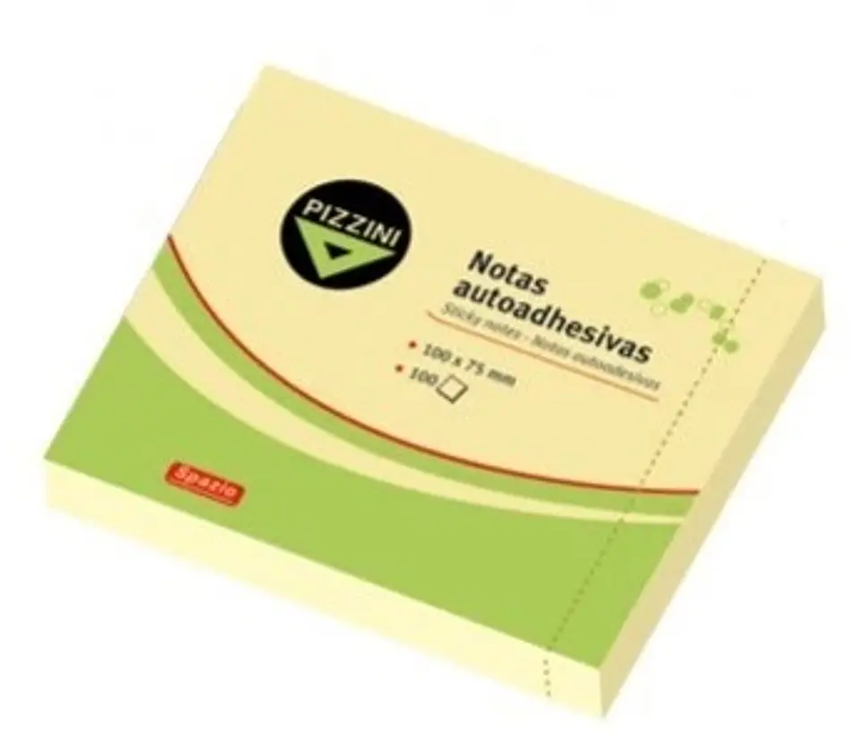 Notas Autoadhesivas Pizzini 100x75 100 Hjs Amarillas 1