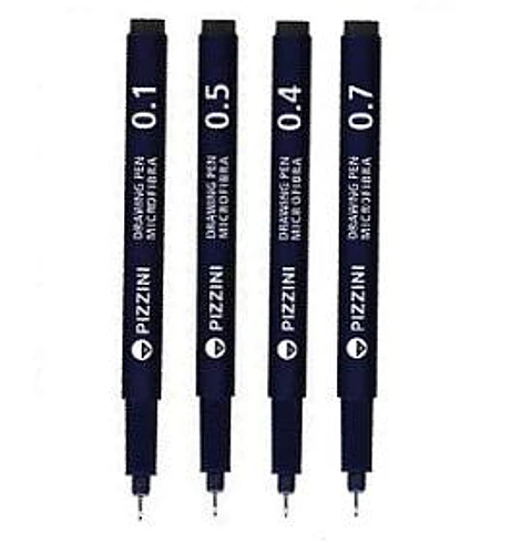Marcador Pizzini Microfibra Drawing Pen V/medidas