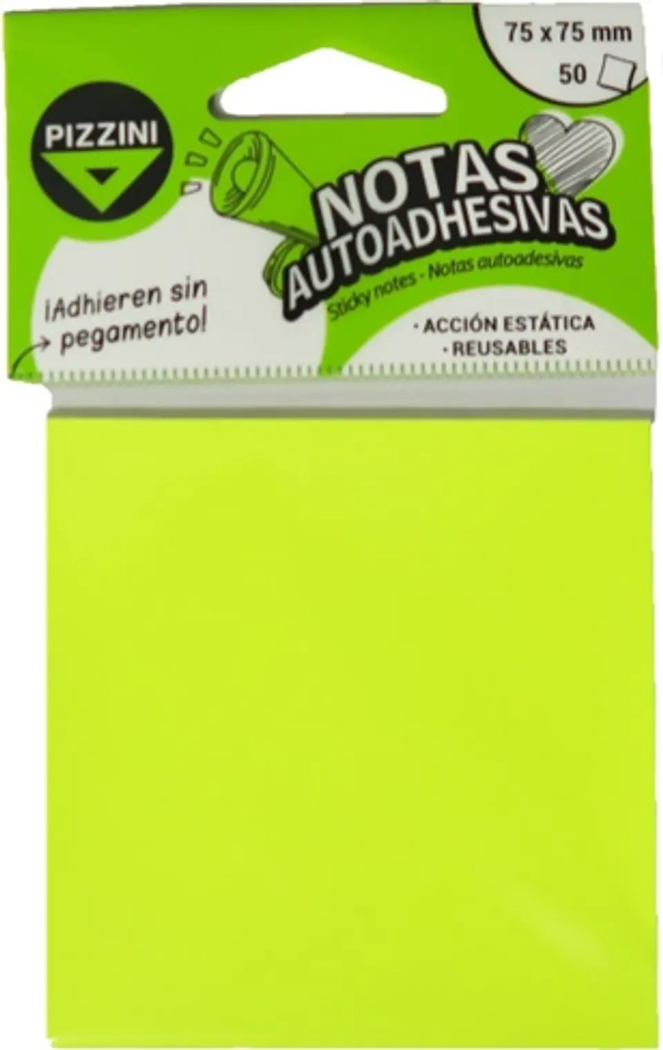 Notas Estatica Pizzini Traslucida 75x75x50 Fluo 1