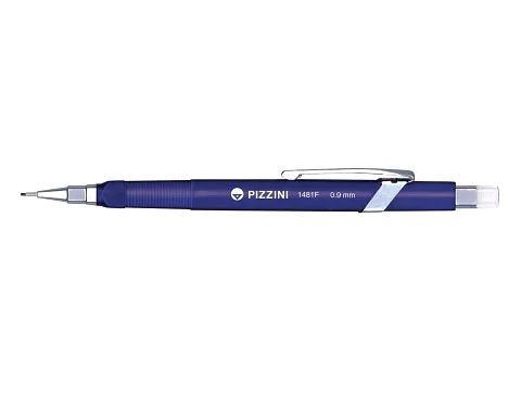Portaminas Pizzini 0.9mm Punta Fija Clip Metalico C/goma