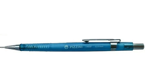 Portaminas Pizzini 0.9mm Retractil Cuerpo Transparente C/goma