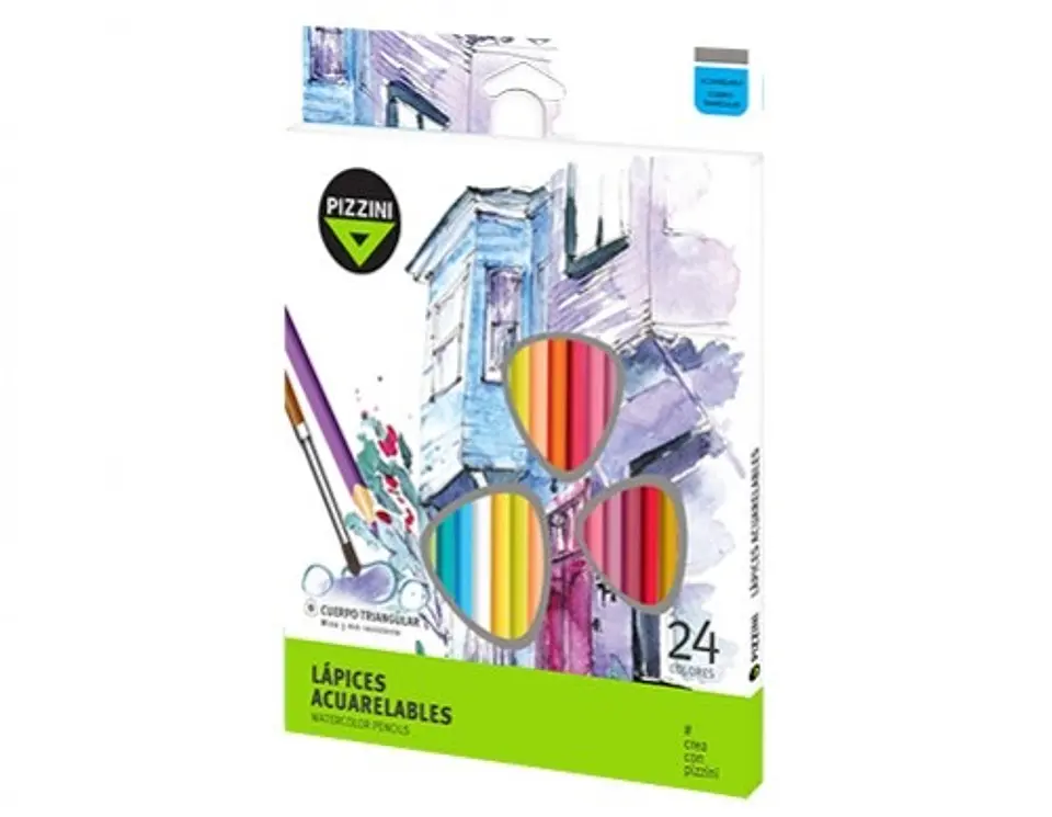 Lapices Acuarelables Pizzini X24u. 1