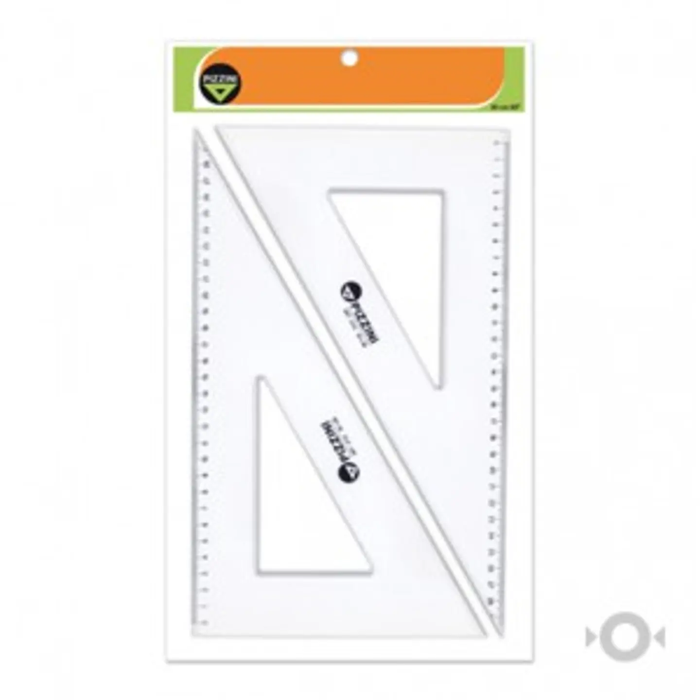 Escuadra Pizzini Estudio Cristal 30cm X 60° 1