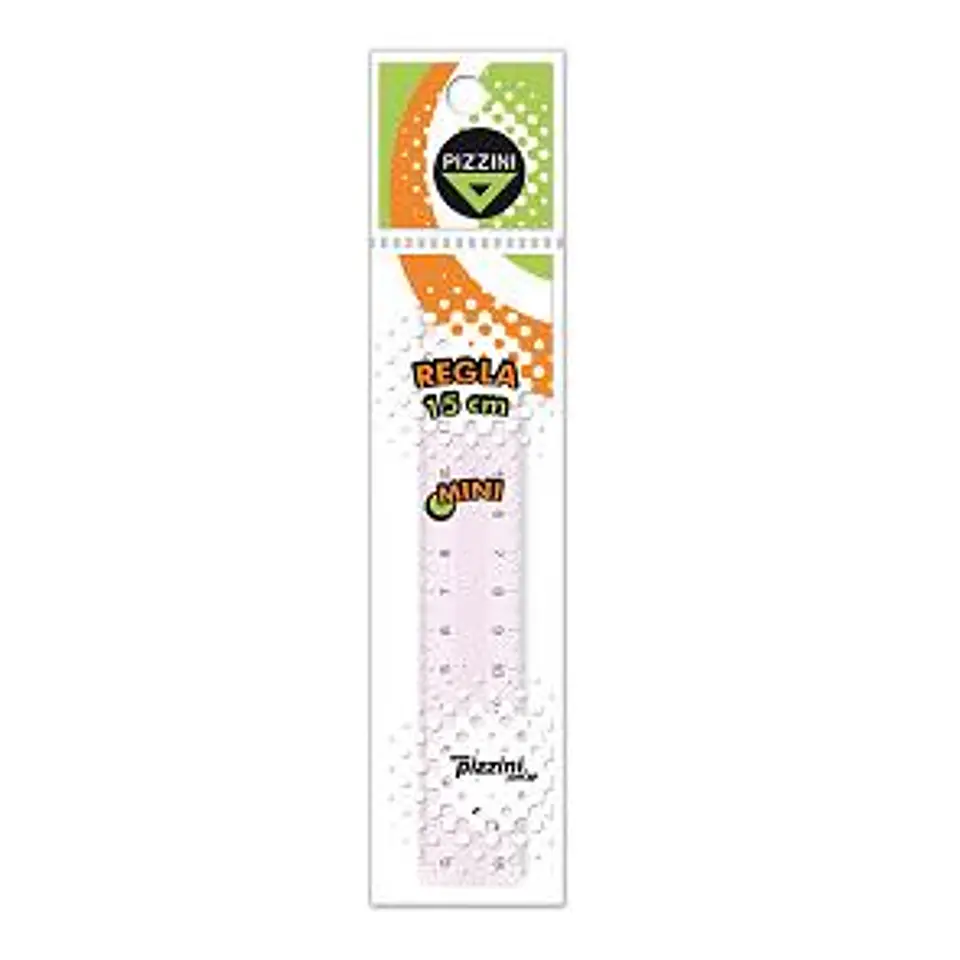 Regla Pizzini Escolar X 15cm. X10u. Transparente 1