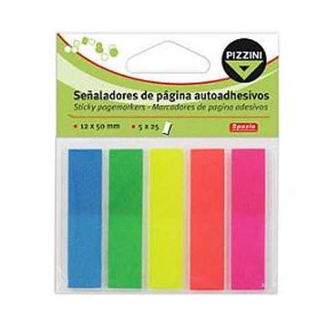 SeÑalador Pizzini X5 Lenguetas Colores Surtidos X25hjs