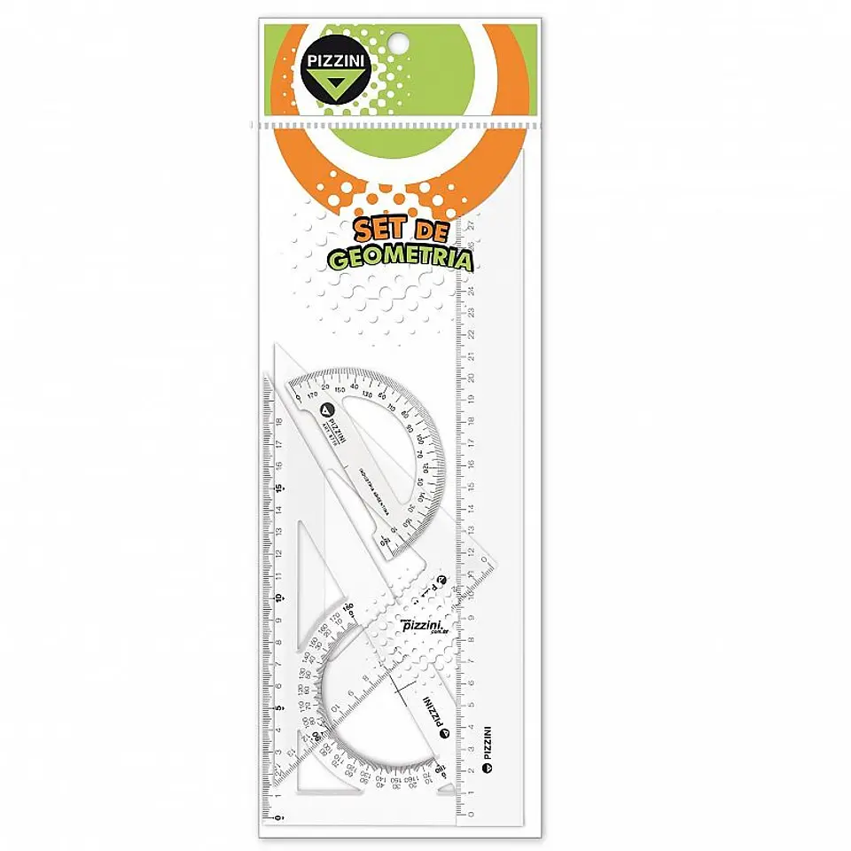 Set Geometria Pizzini Escolar 4 Piezas 1