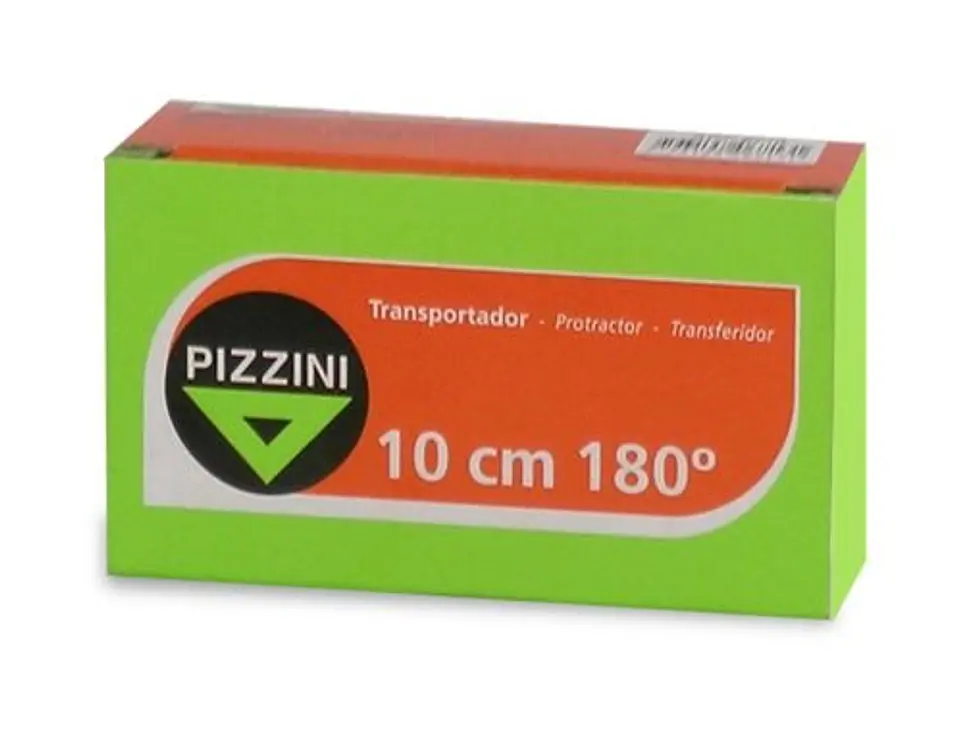 Transportador Escolar Pizzini 180° X 10cm Color Cristal 1
