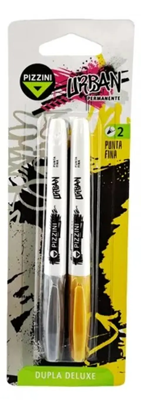 Mrcador Pizzini Urban Punta Fina Oro/plata X10u C/u