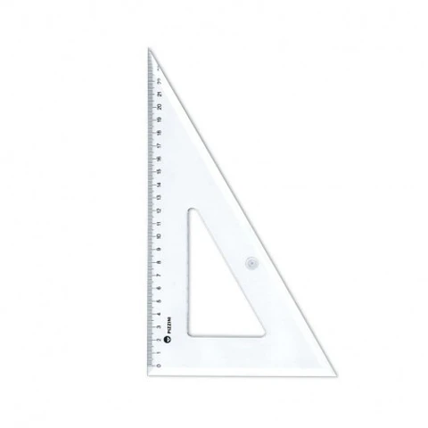 Escuadra Escolar Pizzini 30cm X 45° C/surtidos
